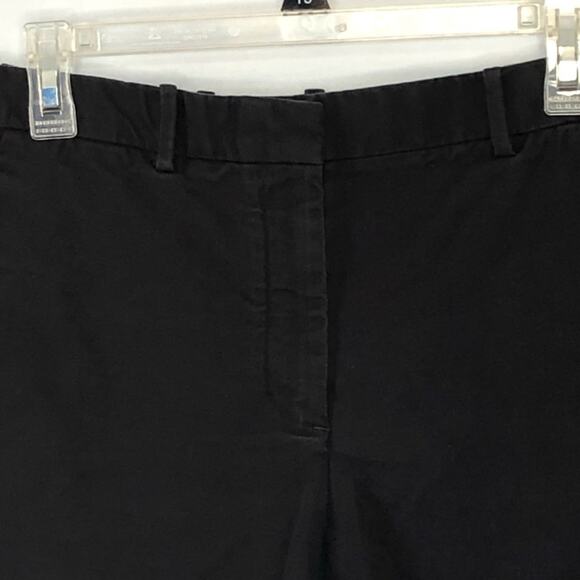 Gap Tailored Stretch Black Shorts Size 8R Flat Front Khaki Style - Picture 4 of 12